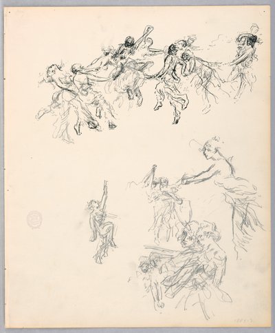 Kresba, Tančící postavy, 1882-83 od Robert Frederick Blum