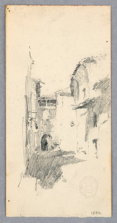 Kresba, pouliční scéna, 1882 od Robert Frederick Blum