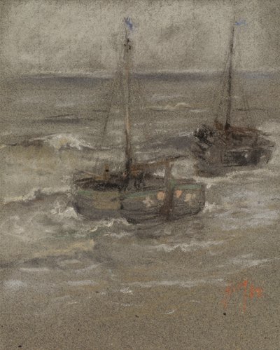 Rybářské lodě na kotvě od Robert Frederick Blum