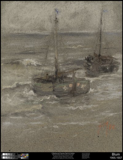 Rybářské lodě v Anchor, 1884 od Robert Frederick Blum