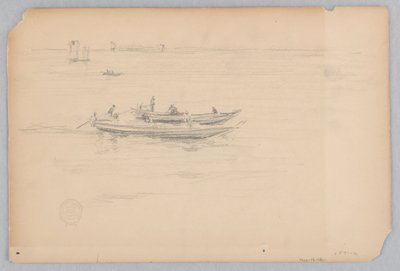 Rybářské lodě, Japonsko od Robert Frederick Blum
