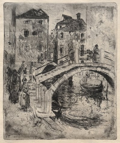 Benátský kanál a mosty, 1886. od Robert Frederick Blum