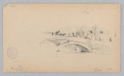 Pohled na Pisa, Itálie od Robert Frederick Blum