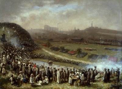 R.G.Hutchison, Na závodech, Glasgow / Gemälde od Robert Gemmell Hutchison
