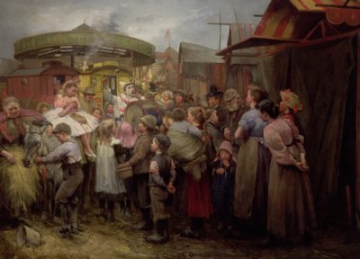 Vesnický karneval Ahoj! Ahoj! Ahoj! 90. léta 19. století od Robert Gemmell Hutchison