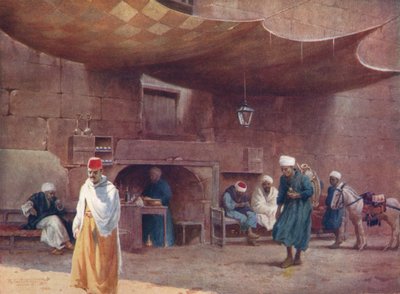 An Arab Cafe, Káhira, c1880, 1904 od Robert George Talbot Kelly