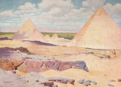 Pyramidy v Gizeh z pouště, c1880, 1904 od Robert George Talbot Kelly