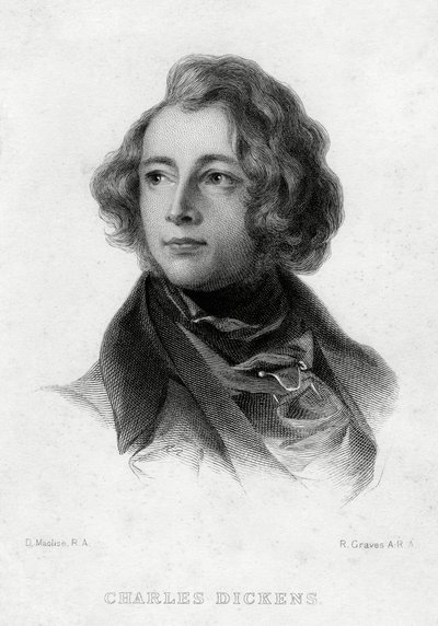 Charles Dickens, anglický spisovatel, c1870 od Robert Graves
