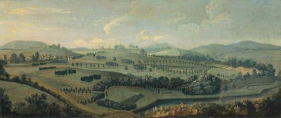 Pohled na Gisburne Park, Yorkshire a park od Robert Griffier