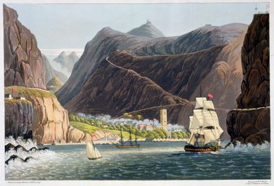 Cesty, Svatá Helena, 1815 od Robert Havell