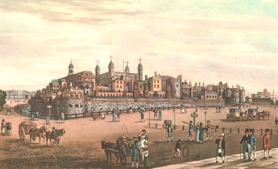 Tower of London, c1821. od Robert Havell