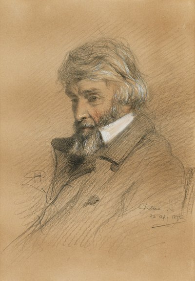 Portrét Thomase Carlylea 1795-1881, 1875. od Robert Herdman