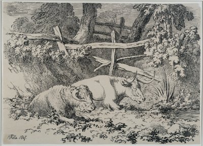 Odpočinek dobytka, 1807 od Robert Hills