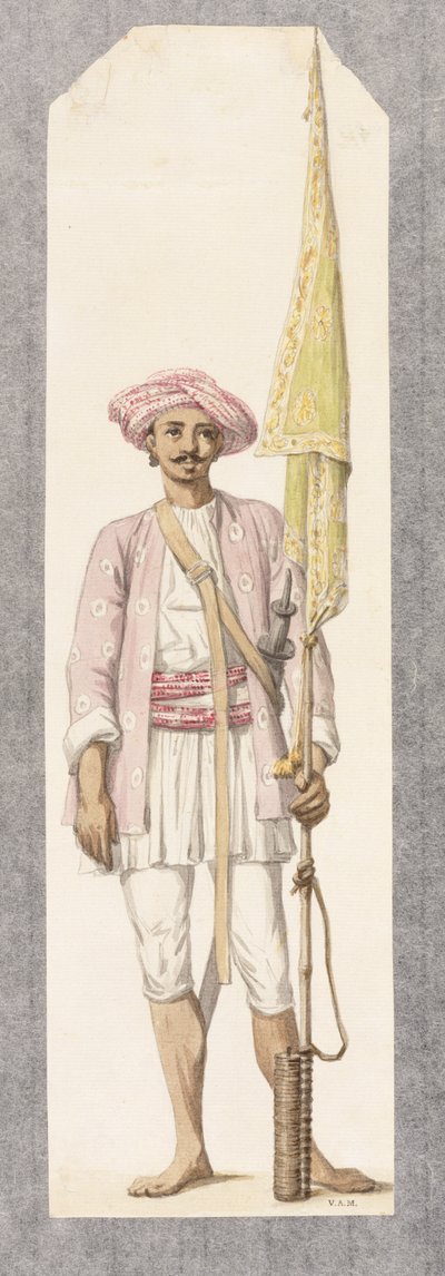 Rocket Man of Tipoo Sultan (1750-99), c.1793-4 (wc na papíře) od Robert Hone
