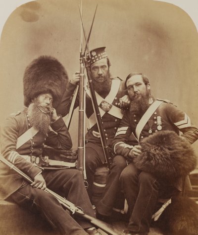 Reynolds, Temple a Judd, garda skotských střelců od Robert Howlett