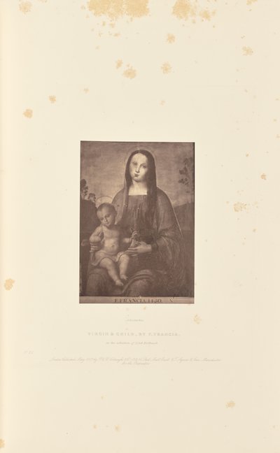 Panna s dítětem, F. Francia od Robert Howlett