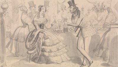 Veřejné občerstvení ve vysoké společnosti od Robert Isaac Cruikshank