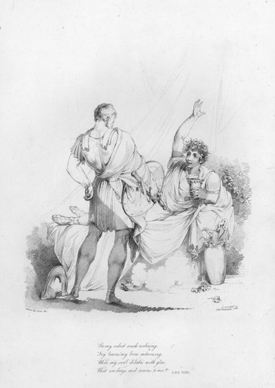 Anacreon, Ode XLVIII (rytina) od Robert Kerr (after) Porter