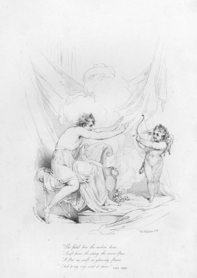 Anacreon, Ode XXXIII (rytina) od Robert Kerr (after) Porter