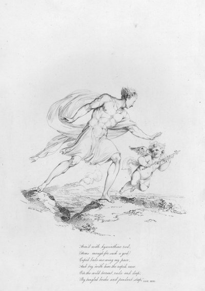 Anacreon, Ode XXXI (rytina) od Robert Kerr (after) Porter