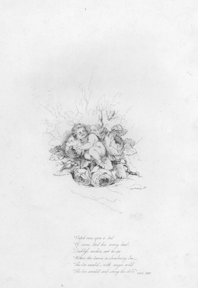 Anacreon, Ode XXXV (rytina) od Robert Kerr (after) Porter