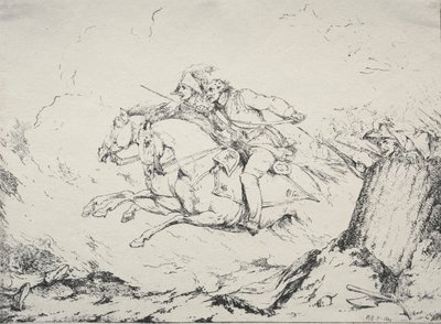 Vzorky polyautografie: Kavalerie od Robert Kerr Porter