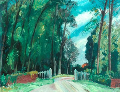 The Gateway to the Manor, c.1942-43 (olej na palubě) od Robert Kirkland Jamieson