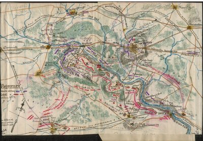 (Mapa první bitvy u Bull Run) LOC gvhs01.vhs00060 od Robert Knox Sneden