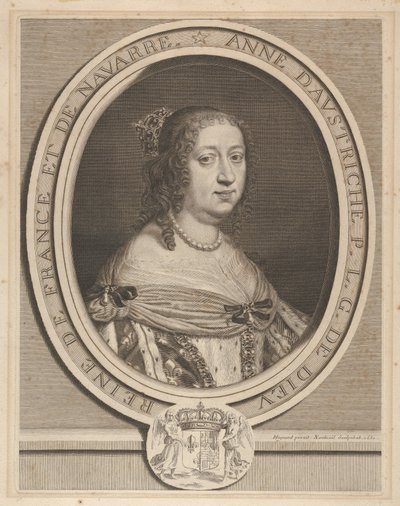Anny Rakouské, 1660. od Robert Nanteuil