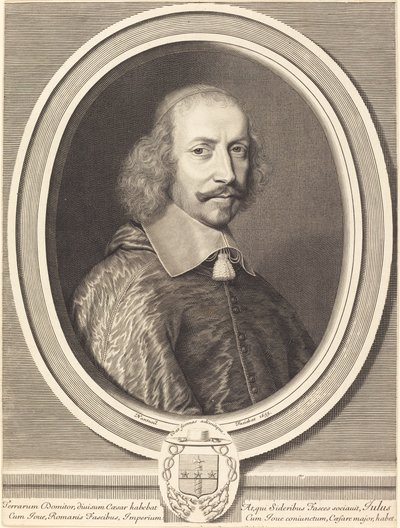 kardinál Jules Mazarin od Robert Nanteuil