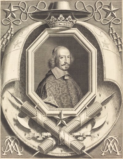 kardinál Jules Mazarin od Robert Nanteuil