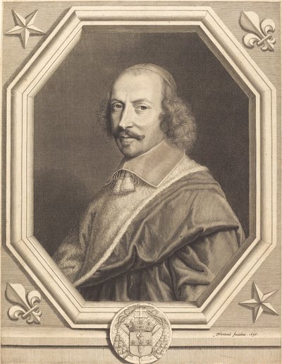 kardinál Jules Mazarin od Robert Nanteuil