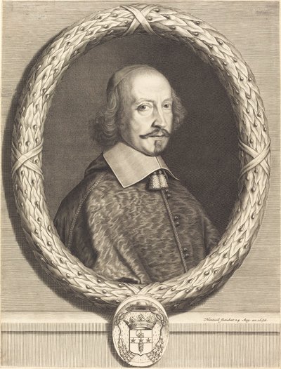 kardinál Jules Mazarin od Robert Nanteuil