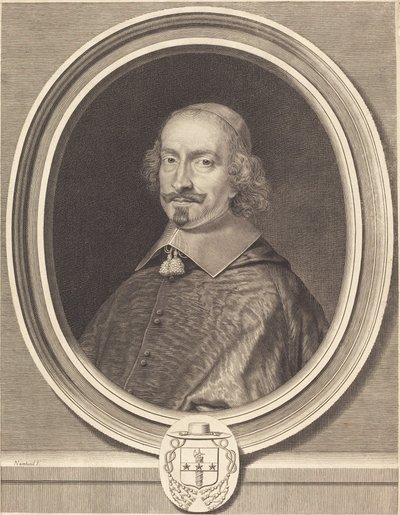 kardinál Jules Mazarin od Robert Nanteuil