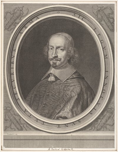 Kardinál Jules Mazarin od Robert Nanteuil