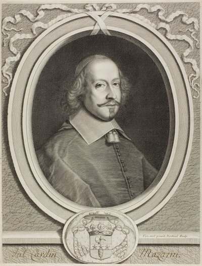 Kardinál Mazarin od Robert Nanteuil