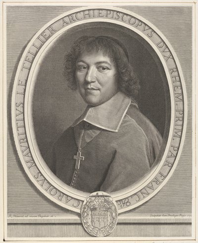 Charles-Maurice le Tellier, 1671. od Robert Nanteuil