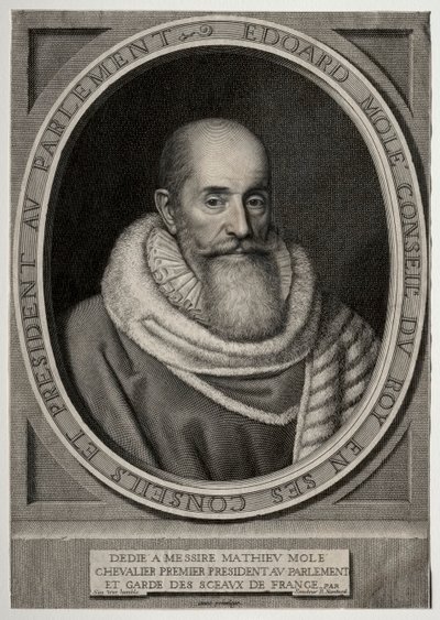 Edouard Molé. od Robert Nanteuil