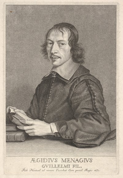 Gilles Menage, ca. 1652. od Robert Nanteuil