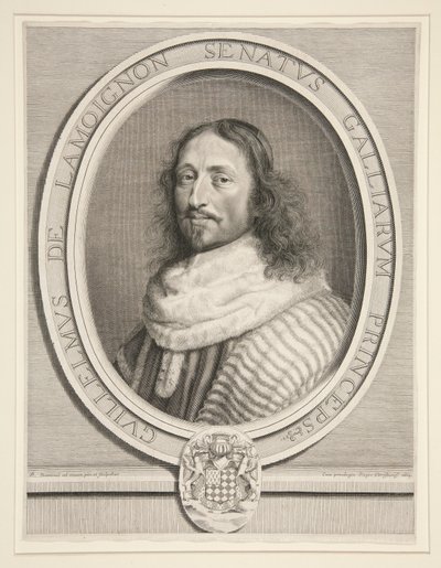 Guillaume de Lamoignon, první předseda parlamentu Paříže (první předseda parlamentu Paříže) od Robert Nanteuil