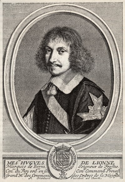 Hugues de Lionne (1611 - 1671), markýz de Fresnes, lord z Berny, byl diplomat a ministr státu za Ludvíka XIV. Rytina Roberta Nanteuila. Soukromá sbírka. od Robert Nanteuil