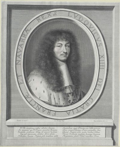 Francouzský král Ludvík XIV. od Robert Nanteuil