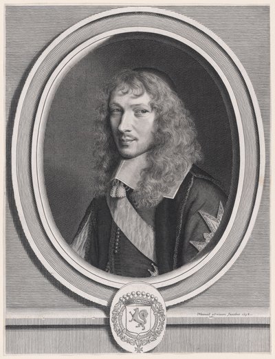 Opat Basile Fouquet (1622-1680), opat z Barbeaux a Rigny, kancléř královských řádů od Robert Nanteuil