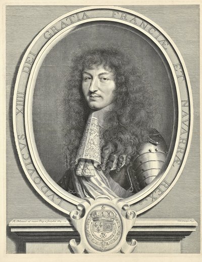 Ludvík XIV., francouzský král 1638-1715, 1664 od Robert Nanteuil