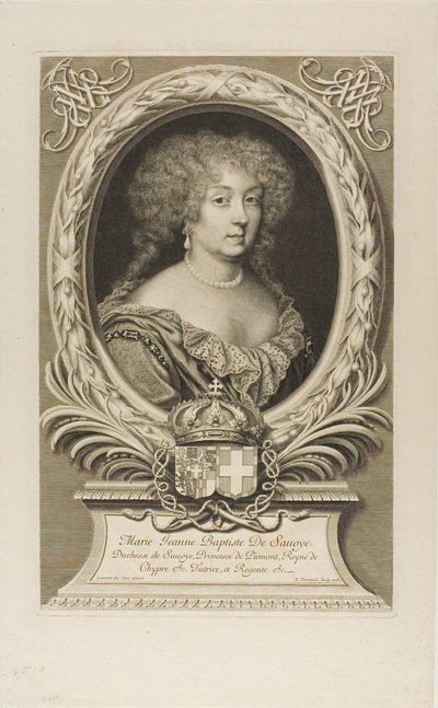 Marie Jeanne Baptiste, vévodkyně Savojská od Robert Nanteuil