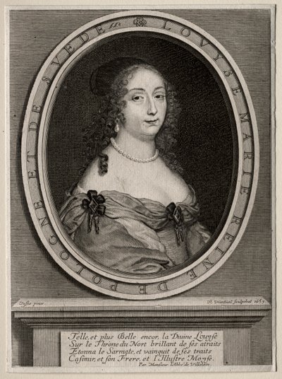 Marie Louise de Gonzague, polská královna od Robert Nanteuil