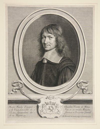Nicolas Fouquet (Foucquet), vikomt z Melunu a Vaux od Robert Nanteuil