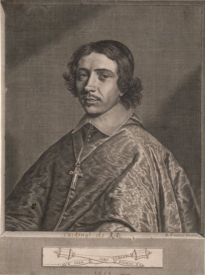 Paul de Gondy, kardinál de Retz. od Robert Nanteuil