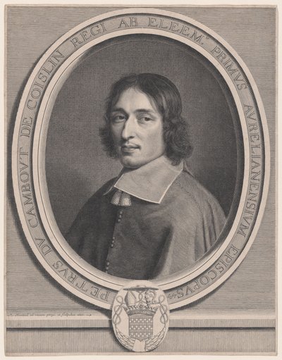 Pierre-Arnoud du Cambout, kardinál de Coislin (kardinál z Coislinu) od Robert Nanteuil