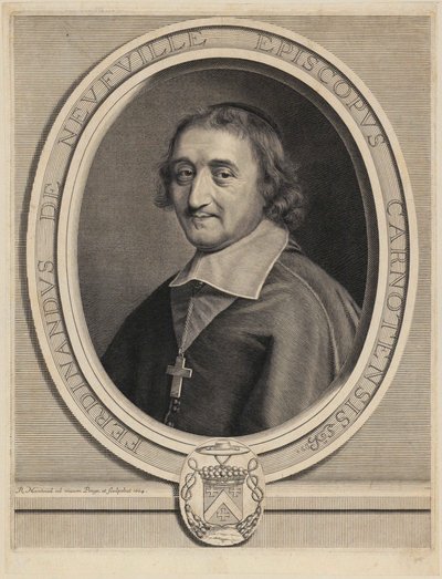 Portrét Ferdinanda de Neufville de Villeroy od Robert Nanteuil